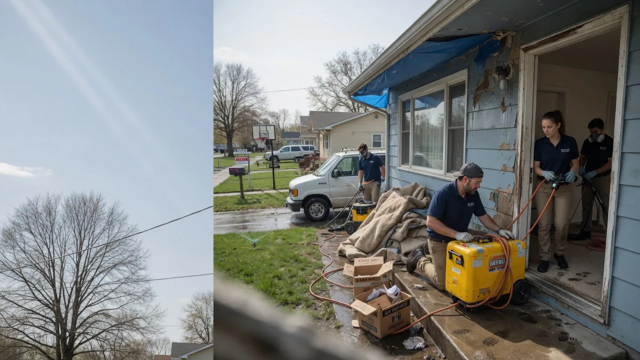 Basement Flood Cleanup in Williamsfield, IL near me